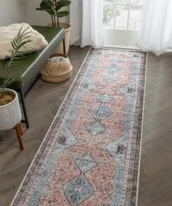 Well Woven Menda Machine Washable Vintage Bohemian Meallion Oriental Light Blue Flat-Weave Distressed Rug Global 19 Well Woven Menda Machine Washable Vintage Bohemian Meallion Oriental Light Blue Flat-Weave Distressed Rug Global