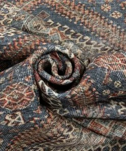 Well Woven Ripon Machine Washable Vintage Medallion Botanical Border Blue Red Flat-Weave Distressed Rug 15 Well Woven Ripon Machine Washable Vintage Medallion Botanical Border Blue Red Flat-Weave Distressed Rug