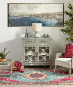 Well Woven Shasta Machine Washable Vintage Bohemian Medallion Persian Blush Turquoise Flat-Weave Distressed Rug Global