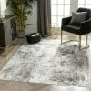 Well Woven Arcata Machine Washable Contemporary Distressed Abstract Grey Flat-Weave Distressed Rug