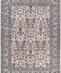 Well Woven Global Keshan Blue Vintage Rug 5'3" X 7'3"