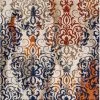 Well Woven Damask Multi Modern Distressed Rug Global
