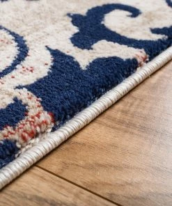 Well Woven Damask Multi Modern Distressed Rug Global