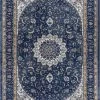 Well Woven Mahal Blue Vintage Medallion Rug