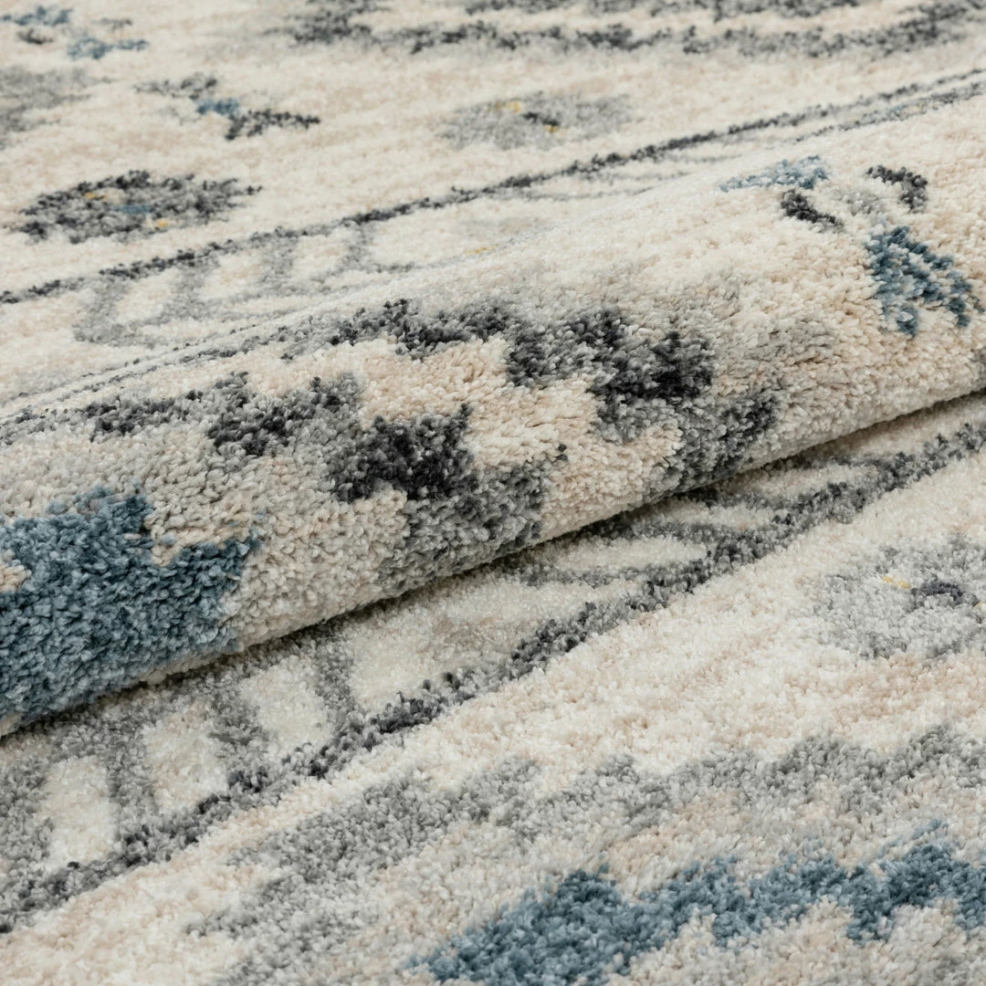 Well Woven Global Prato Tribal Southwestern Geometric Blue Rug 9 Well Woven Global Prato Tribal Southwestern Geometric Blue Rug