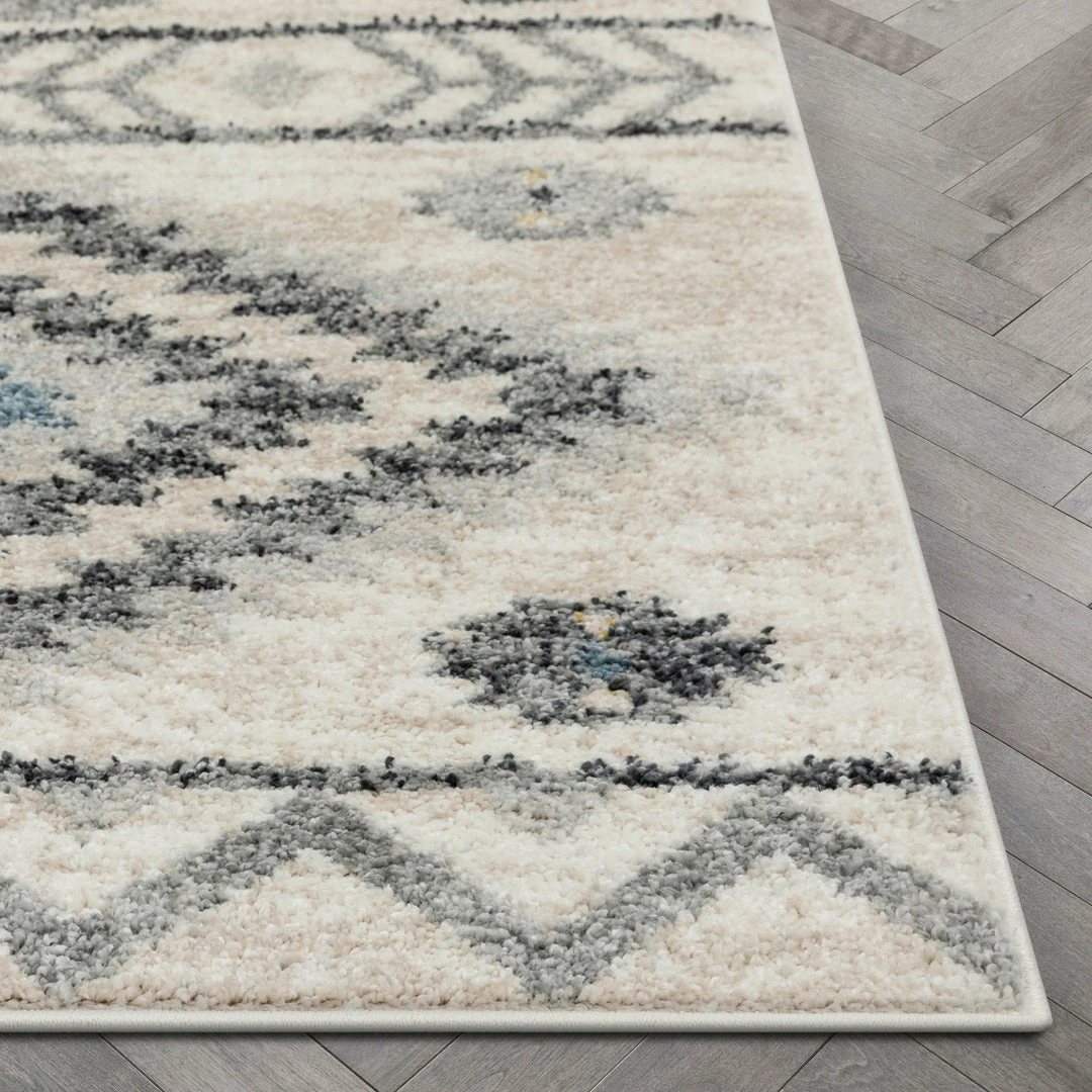 Well Woven Global Prato Tribal Southwestern Geometric Blue Rug 8 Well Woven Global Prato Tribal Southwestern Geometric Blue Rug