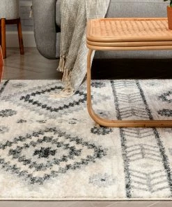 Well Woven Prato Tribal Southwestern Geometric Grey Rug 12 Well Woven Prato Tribal Southwestern Geometric Grey Rug