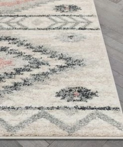 Well Woven Prato Tribal Southwestern Geometric Pink Rug Global