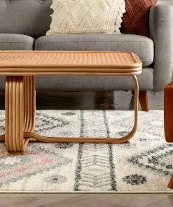 Well Woven Prato Tribal Southwestern Geometric Pink Rug Global