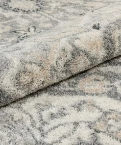 Well Woven Forti Perisan Medallion Botanical Border Grey Rug 17 Well Woven Forti Perisan Medallion Botanical Border Grey Rug