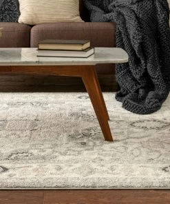 Well Woven Forti Perisan Medallion Botanical Border Grey Rug 12 Well Woven Forti Perisan Medallion Botanical Border Grey Rug