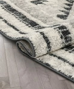Well Woven Pisa Aztec Tribal Southwestern Grey Rug