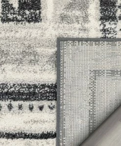 Well Woven Pisa Aztec Tribal Southwestern Grey Rug