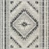 Well Woven Pisa Aztec Tribal Southwestern Grey Rug