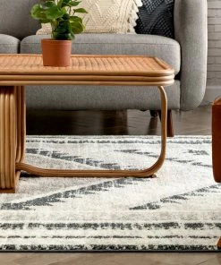 Well Woven Pisa Aztec Tribal Southwestern Grey Rug