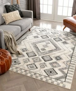 Well Woven Global Asti Moroccan Diamond Pattern Beige Rug