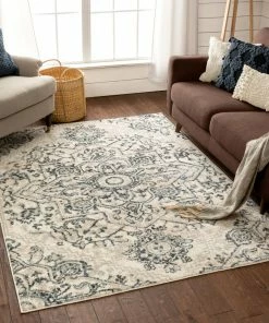 Well Woven Carpi Vintage Bohemian Medallion Blue Rug