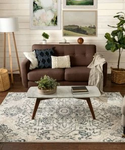 Well Woven Carpi Vintage Bohemian Medallion Blue Rug