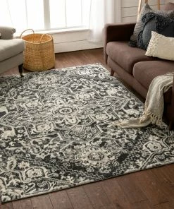 Well Woven Global Carpi Vintage Bohemian Medallion Grey Rug