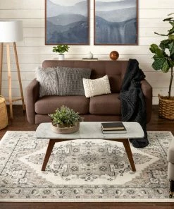 Well Woven Scafa Vintage Medallion Oriental Beige Rug Global