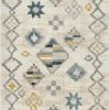 Well Woven Global Duchess Moroccan Diamond Pattern Beige Blue Rug
