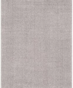 Well Woven Geometric Carlow Solid & Striped Textured Taupe Ivory Ultra Soft High-Low Shag Rug