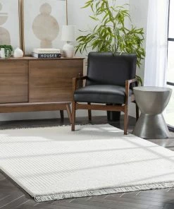 Well Woven Geometric Monroe Solid & Striped Textured Ivory Ultra Soft High-Low Shag Rug 17 Well Woven Geometric Monroe Solid & Striped Textured Ivory Ultra Soft High-Low Shag Rug