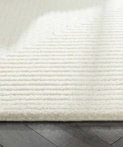 Well Woven Geometric Monroe Solid & Striped Textured Ivory Ultra Soft High-Low Shag Rug 18 Well Woven Geometric Monroe Solid & Striped Textured Ivory Ultra Soft High-Low Shag Rug