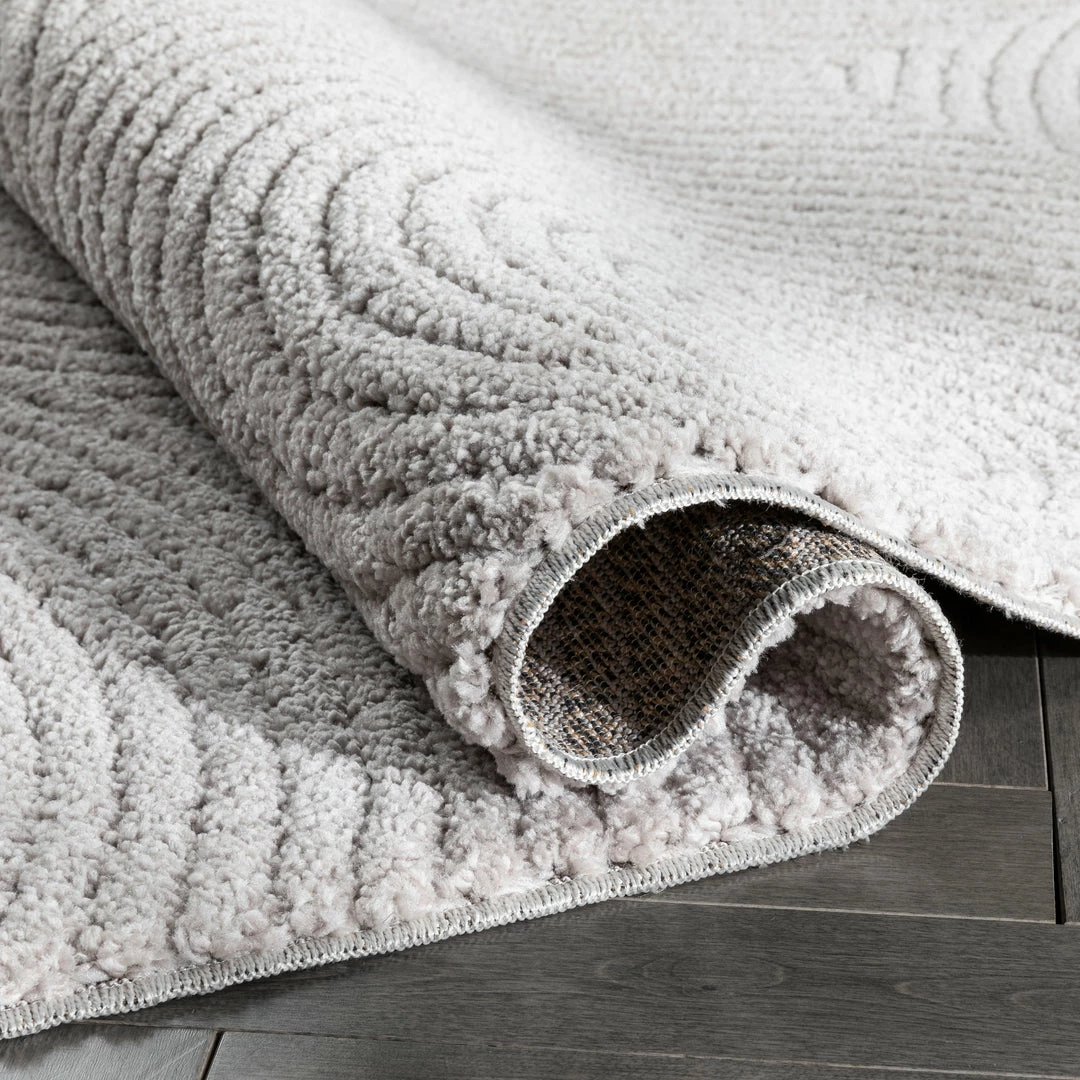 Well Woven Pike Geometric Textured Taupe Ivory Ultra Soft High-Low Shag Rug 11 Well Woven Pike Geometric Textured Taupe Ivory Ultra Soft High-Low Shag Rug