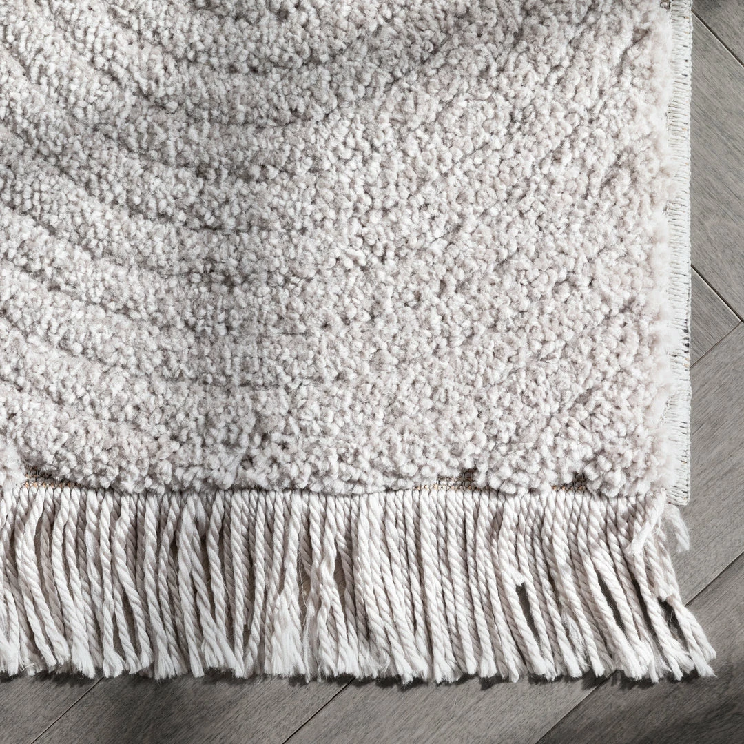 Well Woven Pike Geometric Textured Taupe Ivory Ultra Soft High-Low Shag Rug 4 Well Woven Pike Geometric Textured Taupe Ivory Ultra Soft High-Low Shag Rug