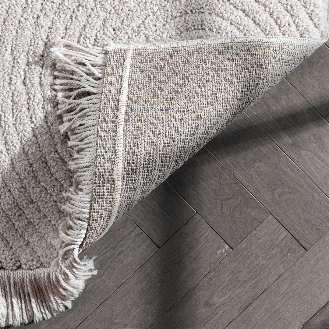 Well Woven Pike Geometric Textured Taupe Ivory Ultra Soft High-Low Shag Rug 7 Well Woven Pike Geometric Textured Taupe Ivory Ultra Soft High-Low Shag Rug