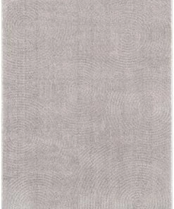 Well Woven Pike Geometric Textured Taupe Ivory Ultra Soft High-Low Shag Rug