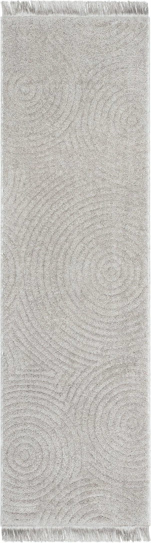 Well Woven Pike Geometric Textured Taupe Ivory Ultra Soft High-Low Shag Rug 8 Well Woven Pike Geometric Textured Taupe Ivory Ultra Soft High-Low Shag Rug