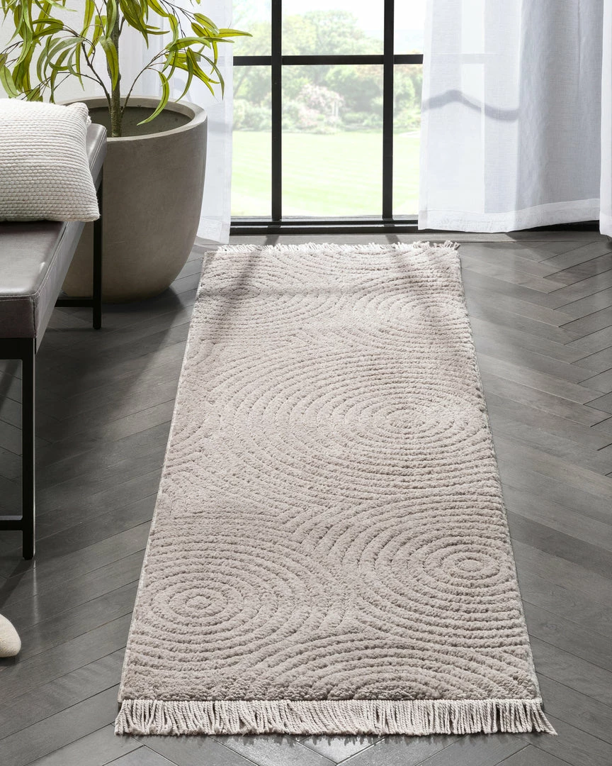 Well Woven Pike Geometric Textured Taupe Ivory Ultra Soft High-Low Shag Rug 9 Well Woven Pike Geometric Textured Taupe Ivory Ultra Soft High-Low Shag Rug