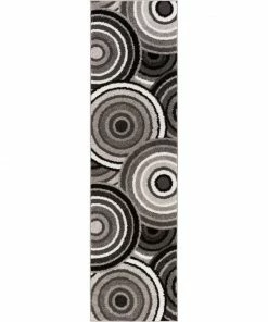 Well Woven Ringo Grey Modern Geometric Rug