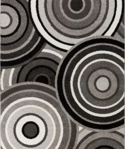 Well Woven Ringo Grey Modern Geometric Rug
