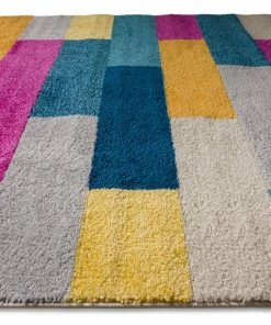 Well Woven Geometric Tribeca Multi Mid-Century Modern Rug