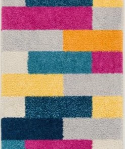 Well Woven Geometric Tribeca Multi Mid-Century Modern Rug