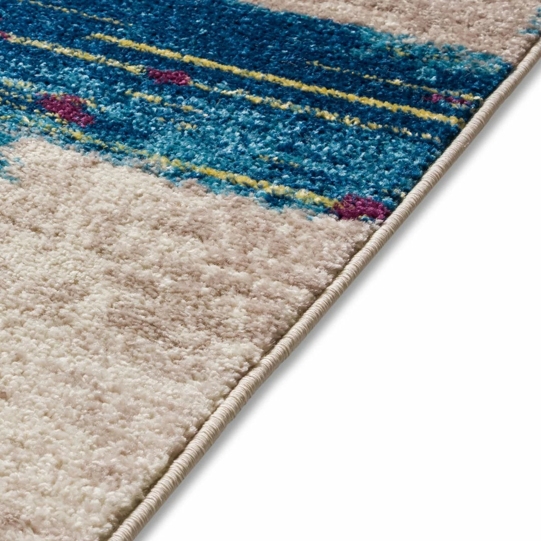Well Woven Central Park Blue Abstract Brushstrokes Rug 3'11" X 5'3" 2 Well Woven Central Park Blue Abstract Brushstrokes Rug 3'11" X 5'3"