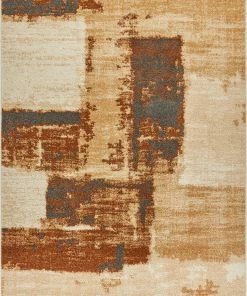 Well Woven Central Park Brown Abstract Brushstrokes Rug Global