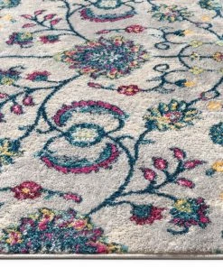 Well Woven Global Beatrix Ivory Modern Bohemian Floral Rug 9 Well Woven Global Beatrix Ivory Modern Bohemian Floral Rug
