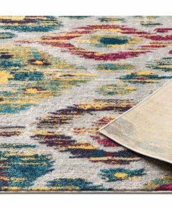 Well Woven Global Daisy Multi Bohemian Ikat Rug