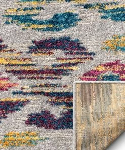 Well Woven Global Daisy Multi Bohemian Ikat Rug