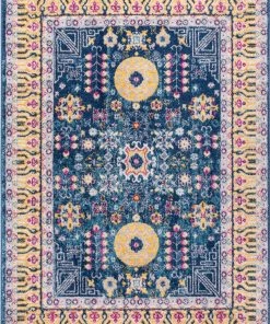 Well Woven Calloway Blue Bohemian Persian Rug