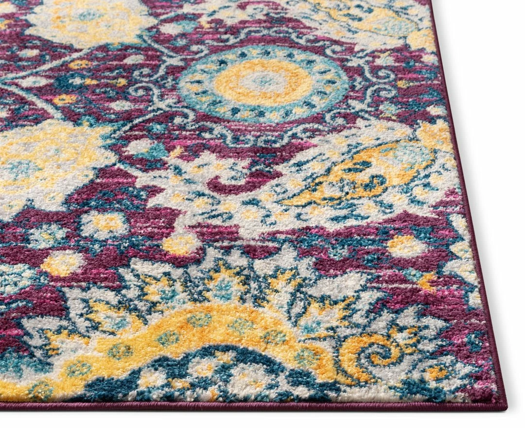 Well Woven Ash Lavendar Bohemian Floral Rug 4 Well Woven Ash Lavendar Bohemian Floral Rug