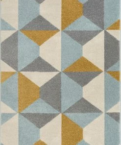 Well Woven Global Zeke Gold Mid-Century Modern Rug