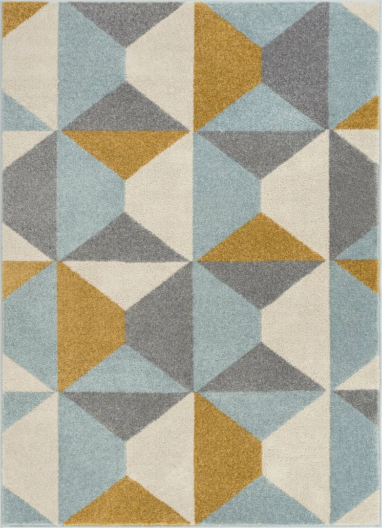 Well Woven Global Zeke Gold Mid-Century Modern Rug 1 Well Woven Global Zeke Gold Mid-Century Modern Rug