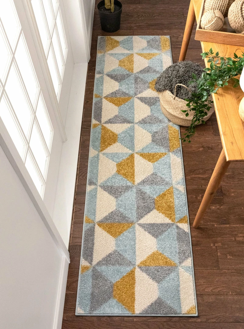 Well Woven Global Zeke Gold Mid-Century Modern Rug 5 Well Woven Global Zeke Gold Mid-Century Modern Rug