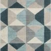 Well Woven Zeke Blue Mid-Century Modern Geometric Rug Global