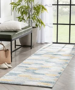 Well Woven Global Maddox Blue Modern Geometric Rug